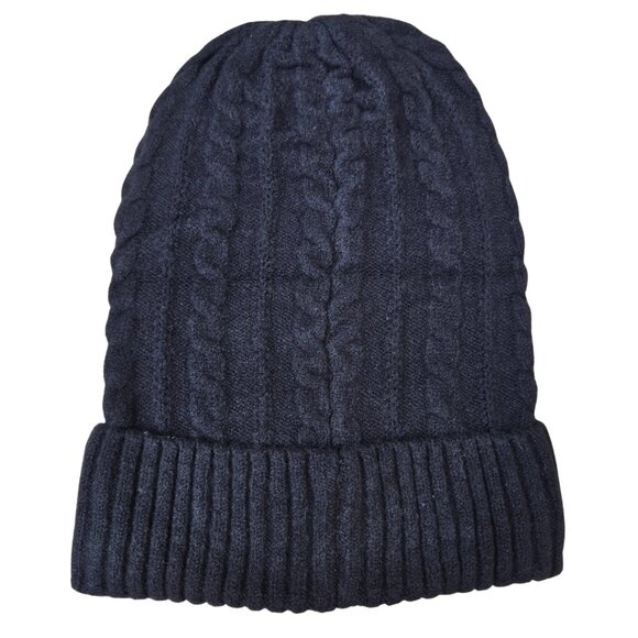 Merino Wool Slouchy Beanie Hat – Black, Warm & Stylish Winter Knit - Picture 2 of 2